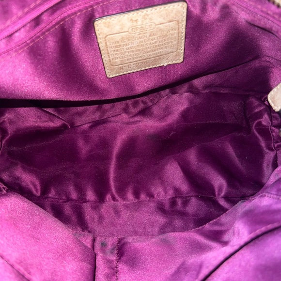 Coach Nylon Beige Python Print Tote/Shoulder Bag - Picture 8 of 10